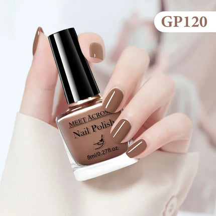 8ml Water-Based Nail Polish 48 Colors Long Lasting Quick Drying No Need of Lamp to Cure Nail Supplies Vernis for Nails Manicure