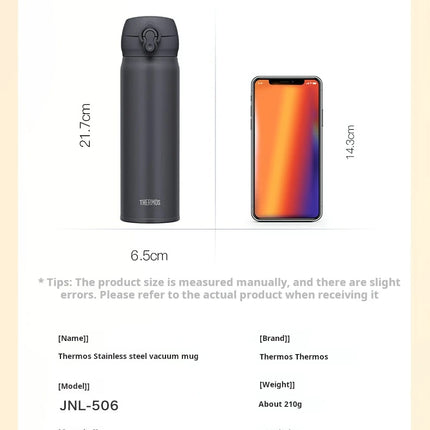 THERMOS Bottle 350/500ml Thermal Mug Stainless Steel Vacuum Flasks,6 H Keep Hot Cold, Leakproof Coffee for Office Outdoor Travel