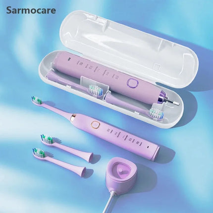 Rechargeable Sonic Electric Toothbrush 5 Modes 8 Heads 40000 VPM IPX7 Waterproof 30 Days Battery Adult Ultrasonic Tooth Brush