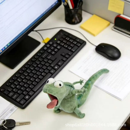 Funny mint green lizard super cute funny soft plush toy to give to friends