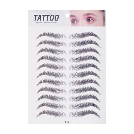 10pcs Eyebrow Tattoo Sticker Waterproof Eyebrow Templates Tools Cosmetics Professional Makeup Eye Brow Shaper Eyebrows Sticker