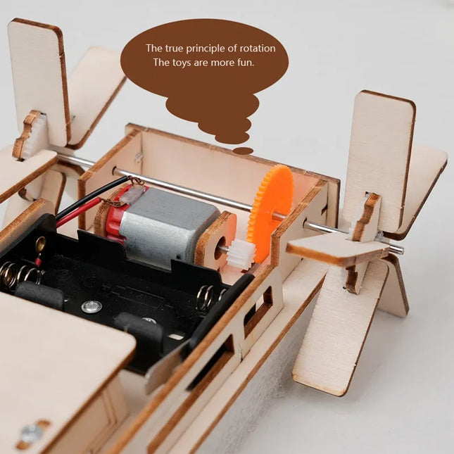 DIY Wooden Ship Model Small Maker Material Gift Toy Science Experiment Set Assembly Material Packaging Toy Birthday Gift