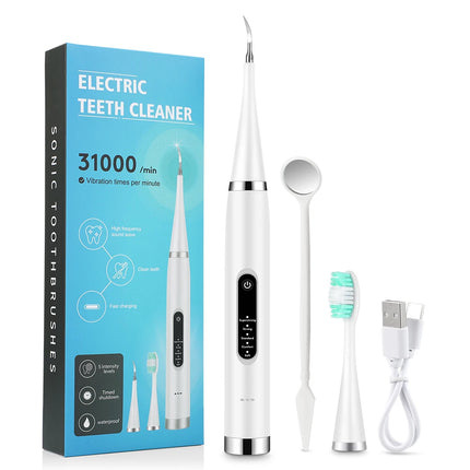 Electric Ultrasonic Dental Scaler 5 Modes Calculus Oral Tartar Remover Tooth Stain Cleaner Teeth Whitening Oral Care