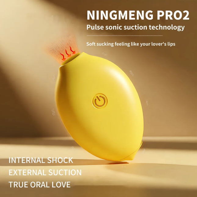 Lemon Vibrator Sucking G-Spot Clitoral Stimulator Vibrating Massger 10 Modes Silicone Dildo Clitoral Sucker Sex Toy For Women