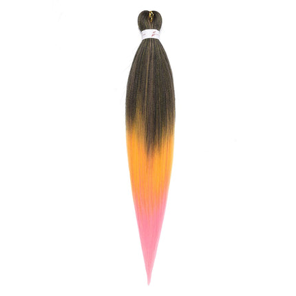 Pre-stretched Synthetic Braiding Hair Ombre Professional Easy  Hot Water Setting Soft  Crochet Braid Hair  Extensions