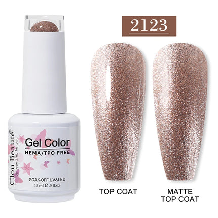Clou Beaute 15ml HEMA TPO FREE Gel Nail Polish Vernis Semi Permanent UV Nail Art Varnish Lakiery Hybrydowe Manicure Gel Polish