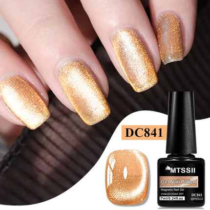 Moonlight Crystal Cat Magnetic Gel Nail Polish Holographic Glitter Semi Permanent Nail Art UV Gel Soak Off Varnish Nail Supplies