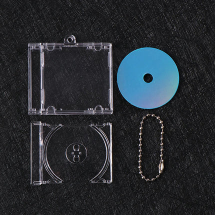 1pc NFC Functional CD Disc Key Chain Mini CD Case Keychain Peripheral Commemorative Album Key Holder For DIY Backpack Pendant