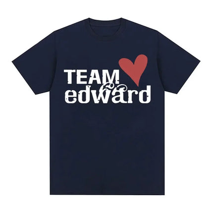 Jacob Wears Team Edward Has Twilight Fans Clothing Retro Women's Fashion Casual Large T-shirt Short Sleeve Shirt Y2k Style Tops