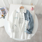 cat shirt white V8 / S