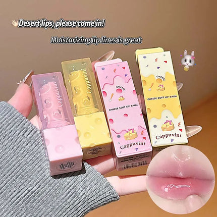 Cheese Lip Balm Set Moisturizing plumps lips reduces lip lines lip care product for smooth lips