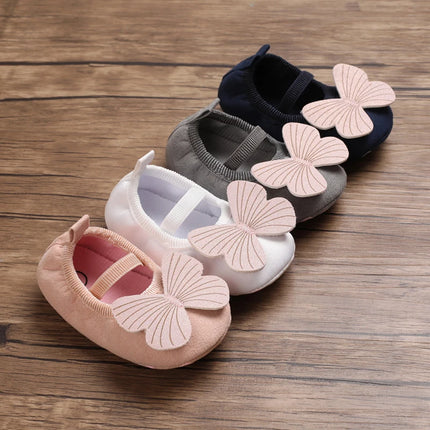 Fashionable and cute bow ballet flat shoes, suitable for babies and girls, lightweight and durable, suitable for spring and autu