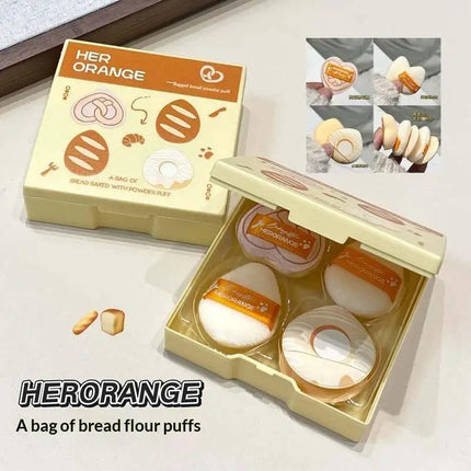 5Pcs/Box Ultra Soft Thumb Makeup Sponge Set Plush Non Absorbent Dry Wet Application Portable Cosmetic Tool