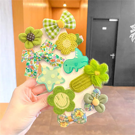 10pcs Cute Children's Hair Clip Baby Hair Jewelry Girl