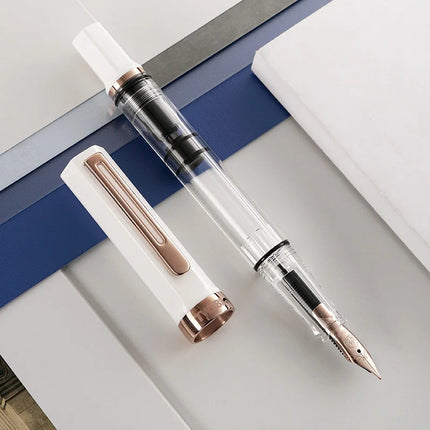 Original TWSBI ECO Piston Pen Transparent Resin Fountain Pen Holder Large Capacity Ink Storage Student Writing Business Gift