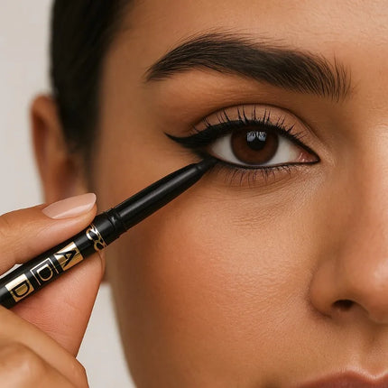 2Pcs Waterproof Black Brown Eyeliner Pencils - Smudge-Proof, Long-Lasting & Beginner-Friendly Smooth High Pigmented Eye Makeup