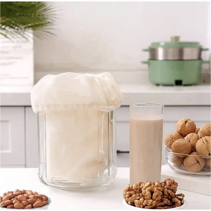Reusable Cheese Cloth Filter Bags for Tea Yogurt Cold Brew Milk Tea Strainers Soap Herbs Spice Strainers Muslin Drawstring Bags