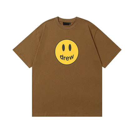 Drew House Print Short-Sleeve High-Street Casual Couple's Oversized T-Shirt