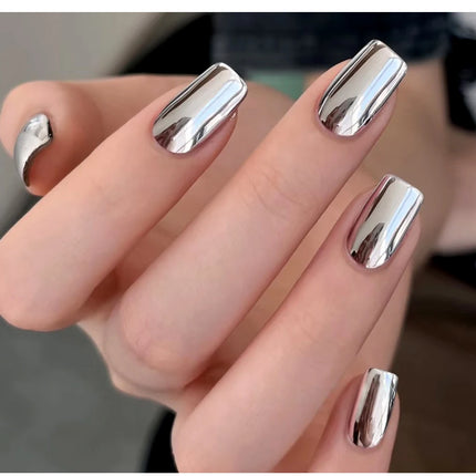 AWStorG 5ML Super Silver Metallic Gel Nail Polish Metal Effect Painting Gel Chromes Varnis Semi Permanent for Nail DIY