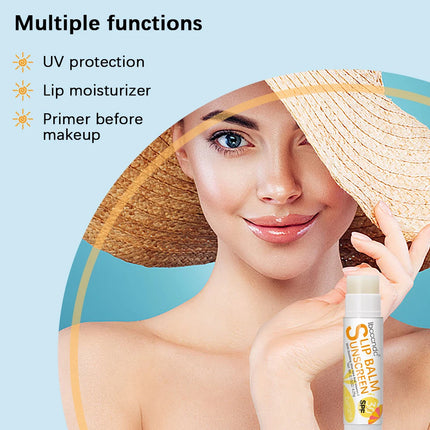 Sunscreen Lip Balm SPF30 UV Protection Moisturizing Hydrating Lip Balm Moisturizes Repairs Chapped Lips Lipstick Lip Care Makeup