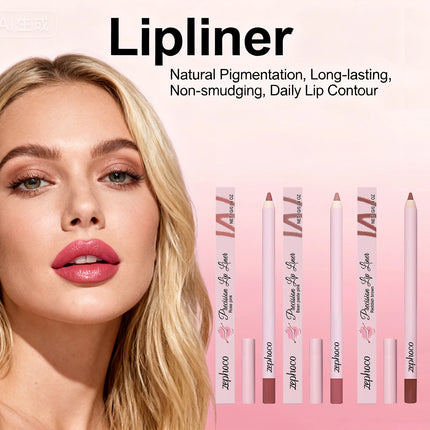3 Colors Lipliner Waterproof Natural and Long-Lasting Color Matte Rose Pink Lipliner Lip Liner Contour Sexy Lip Makeup for Women