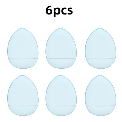 6Pcs Mini Finger Puff Foundation Small Air Cushion Powder Sponge Face Concealer BB Cream Cosmetic Applicator Makeup Tools