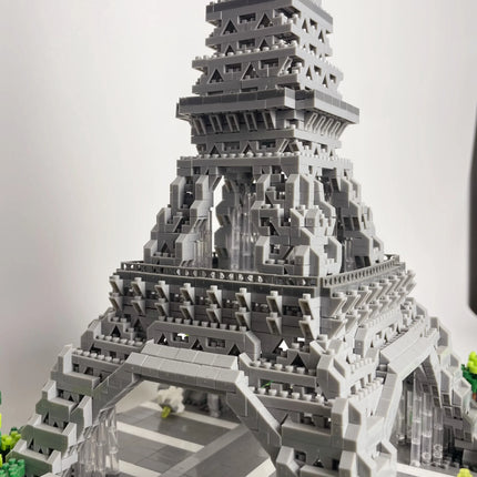 Knew Built Exquisite Paris Eiffel Tower Micro Mini Building Blocks Toys Set: LED Illuminated, Perfect Gift Illuminate Your World
