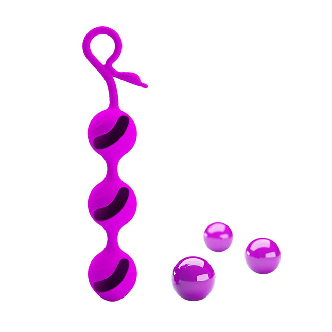 Detachable Kegel Ball Vaginal Tighten Silicone Ben Wa Balls Jiggle Ball Shrinking Ball G-spot Anal Stimulation Anal Bead Sex Toy