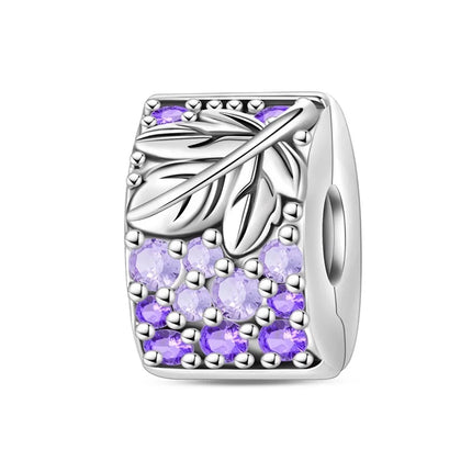 Purple Series 925 Sterling Silver Lily of the Valley Rose Mermaid Witch Hat Charm Fit DIY Bracelet Necklace Charming Gifts