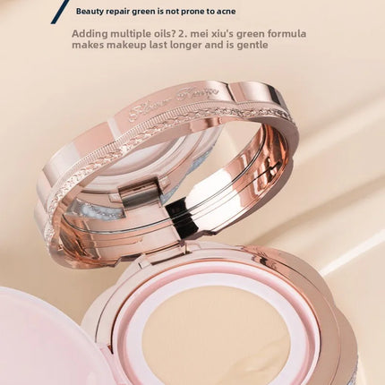 Flower Know Makeup Base Garden Air Cushion Foundation CC Cream Skin Friendly Concealer Makeup Moisturizing Natural Coverage