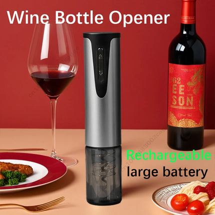 Electric Wine Bottle Opener Charged Automatic Reusable Easy Carry Red Wine Opener Gift for Waiter Women Home Kitchen Party Bar