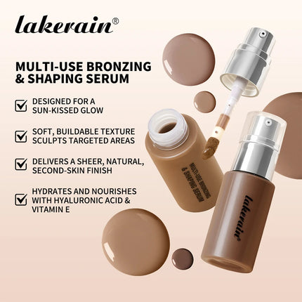 Long Lasting Foundation Serum With Bronzing Shaping Moisturizes Nourishes Skin Brighten Facial Contouring Concealer Cosmetics