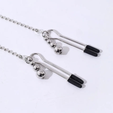 Gourd Pendant Nipple Clips Beaded Chain Clitoral Clamps Stainless Steel Material SM Fetish Sexy Accessories Fetishism Sex Toys