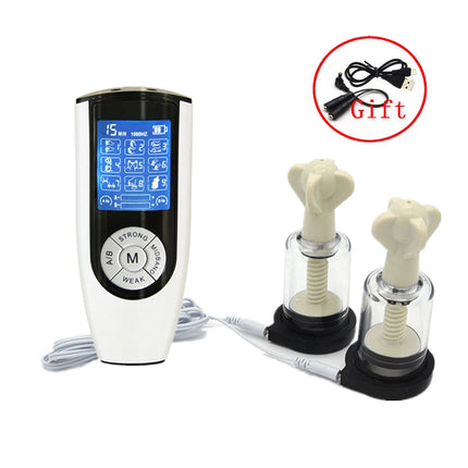 USB Charging Host SM Electric Shock Nipple Sucker Nipple Clamps Breast Massage Stimulator Clitoris Clips Adult Sex Toy For Women