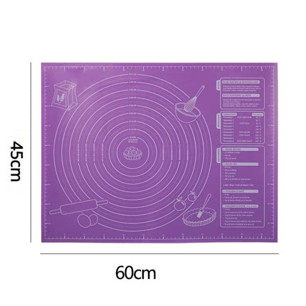Extra Thick Large Silicone Baking Mat Non-Stick Pastry Mat Waterproof Dough Kneading Pad Rolling Mat Kitchen Baking Accessories