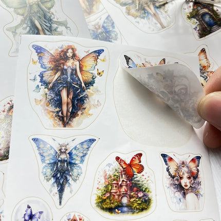 96pcs Animal Forest Theme DIY Self-adhesive Decorative Sticker,Perfect for DIY Crafts, Gift Wrapping, Scrapbooking Supplies