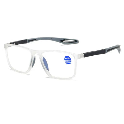 Elastic TR90 Reading Glasses Vintage Flexible Anti Blue Light Far Sight Eyeglasses Women Men Retro Presbyopia Sports Eyewear