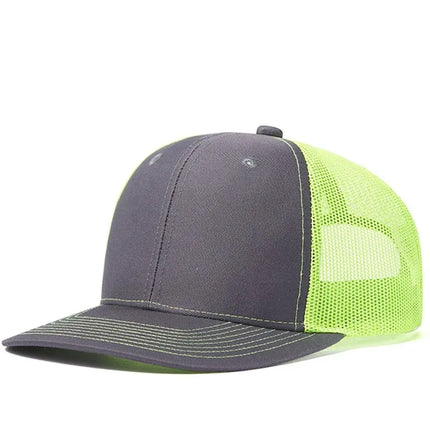 Summer Unisex Slight Curved Brim Trucker Hat Hot Sale Breathable Casual Cap for Men Women Outdoor Daily Wear