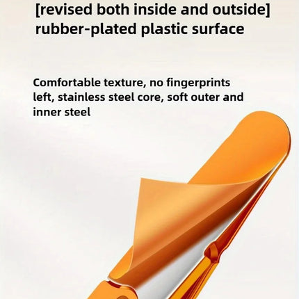 High-Precision Tweezers Stainless Steel Material with Excellent Rubber and Plastic Surface Feel Seamless Slant Tip