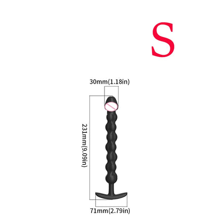 Extra-long Anal Dildo Butt Plug Prostate Massager Adult Gay Anal Beads deeper Stimulation G-spot Clitoral Sex Toys for Men Women