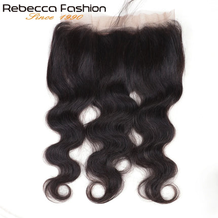 10-20" 180% Density Body Wave 360 Lace Frontal Closure Brazilian Wet & Wavy Human Hair Frontal Closure Swiss Transparent Lace