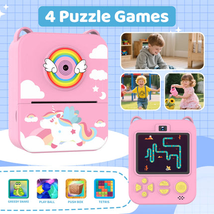 Digital Children Camera For Photography Mini Printer Portable Thermal Instant Print Photo Kids Camera 2.8inch HD Video Toy Gifts