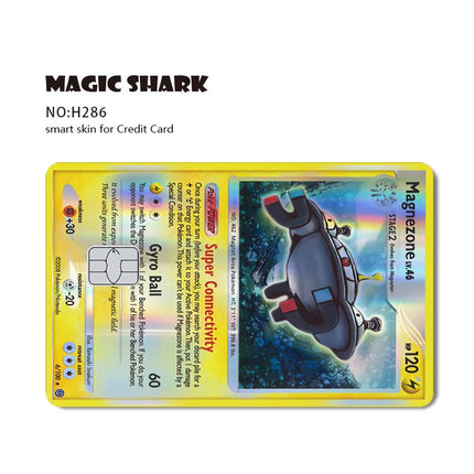 Pokemons Staryu Riolu Toterra Salamence Giratina Alakazam Glefairy Laser Holographic Credit Debit Card Sticker Film Skin Cover