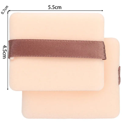 1-20pcs High-Density Flocked Cushion Powder Puff Soft Professional Round Rectangular Shape Foundation Sponge Puff Makeup Puffs