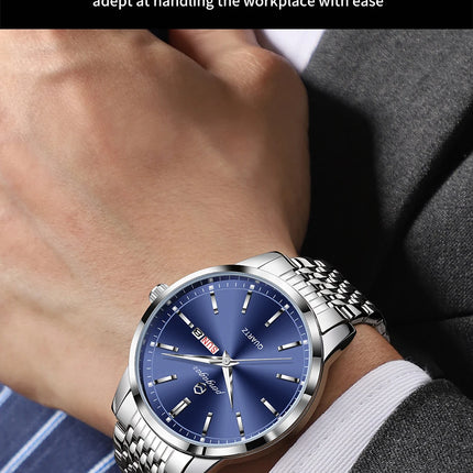 2025 New Top Brand Luxury Men's Wristwatch Waterproof Luminous Date Men's Watches Stainless Steel Quartz 43mm Men's Watch Male Watch