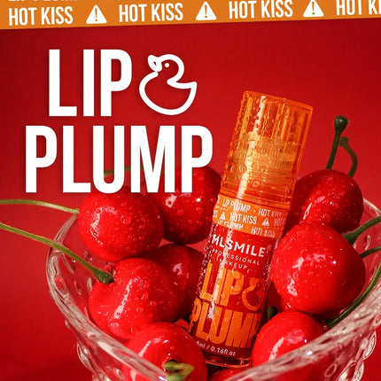 MLSMILE Duck Lip Plump Lip Oil Moisturizing Lip Gloss Mirror Water nature long-lasting Gloss Gloss Pearl Lip Glaze Set