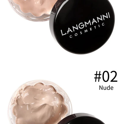 Full Coverage Liquid Concealer Waterproof Foundation Makeup Base Long Lasting Cream for Dark Circles Acne Natural Matte