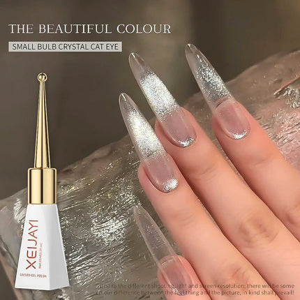 10ml Flamingo Red Magnetic Cat eye Gel Gemstone Glitter Cat Eye Gel Polish Semi-permanent UV LED Cateye Nail Varnish Manicure#GY