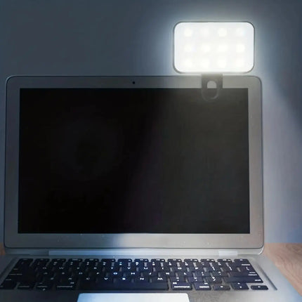Pocket LED Selfie Light Rechargeable Adjustable Brightness For IPhone IPad Mobile Phone Laptop Clip Video Photo Photography Lamp