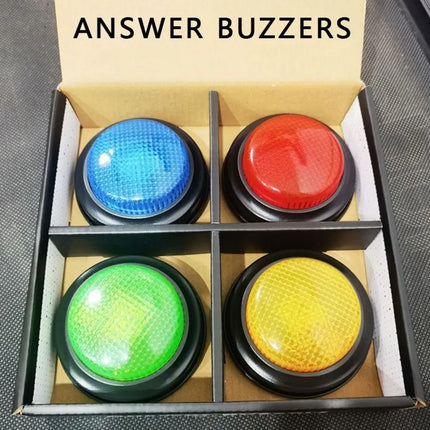Lights & Sounds Answer Buzzers Answering Educational Game Buzzer Colorful Quick Answer Button Buzz Buttons or Adults
